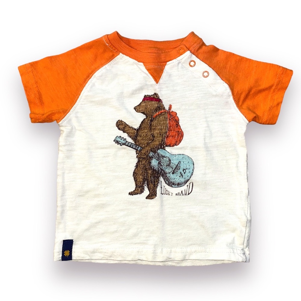 Lucky Brand Bear With Guitar Shirt 18 Months